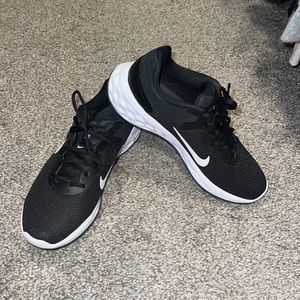 Nike black running shoes
